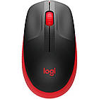 Комп'ютерна миша бездротова Logitech M190, USB, оптична, 1000 dpi, 3 кнопки, 1xAA  Red/Black,