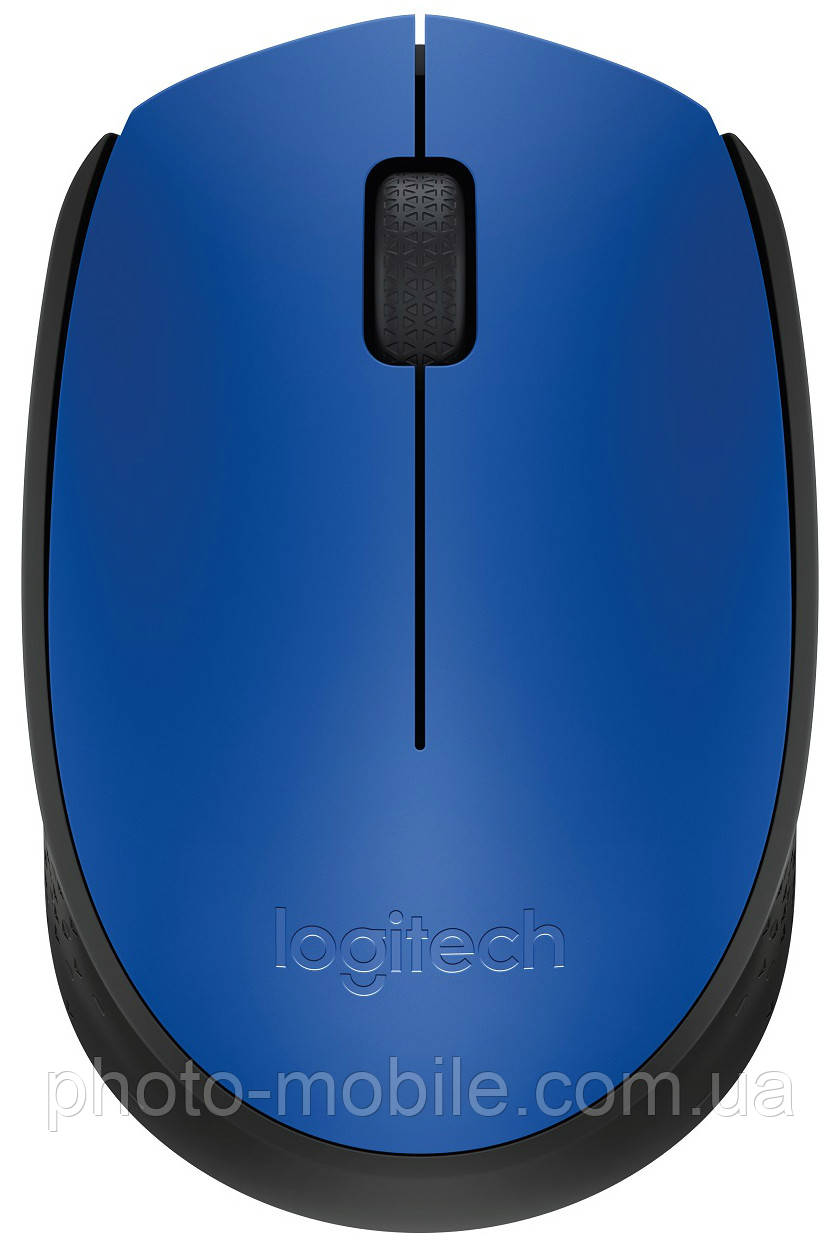 Комп'ютерна миша бездротова Logitech M171 USB (2.4 GHz), 1000 dpi, 3 кнопки, 1xAA Blue/Black