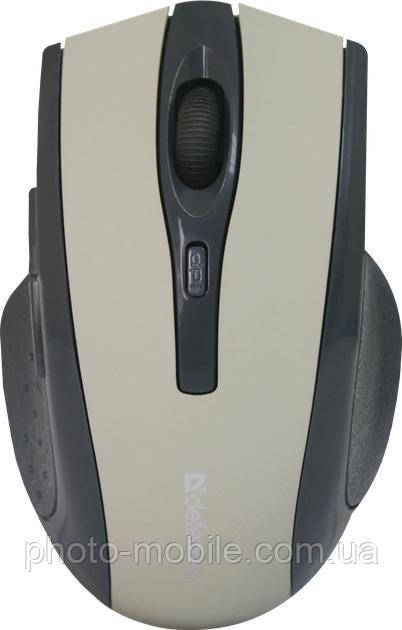 Комп'ютерна миша бездротова Defender Accura MM-665, USB, оптична, 1600 dpi, 6 кнопок, 2xAAA Gray/Black