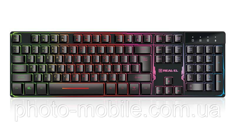 Клавіатура REAL-EL Gaming 8700 Black