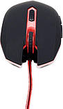 Комп'ютерна миша Gembird Optical, USB, 2400 dpi Black/Red, фото 4