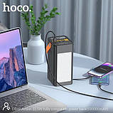 УМБ Повербанк Hoco Action PD+QC3.0 22.5W (100000mAh) с фонариком и встроенными кабелями PowerBank, фото 3