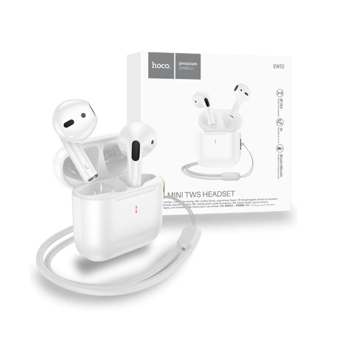 Навушники бездротові Hoco EW53 Lucky true wireless BT headset White