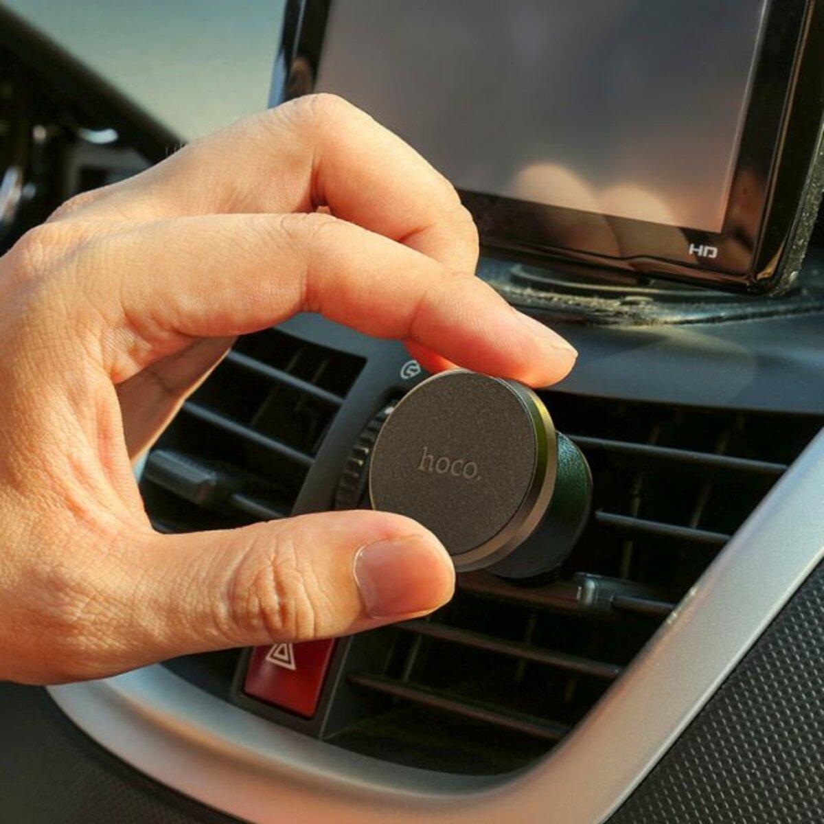 Автотримач Hoco CA81 Ligue Air vent magnetic car holder Black, фото 1