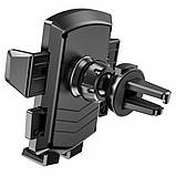 Автотримач Hoco CA86 Davy one-button air outlet car holder Black, фото 4