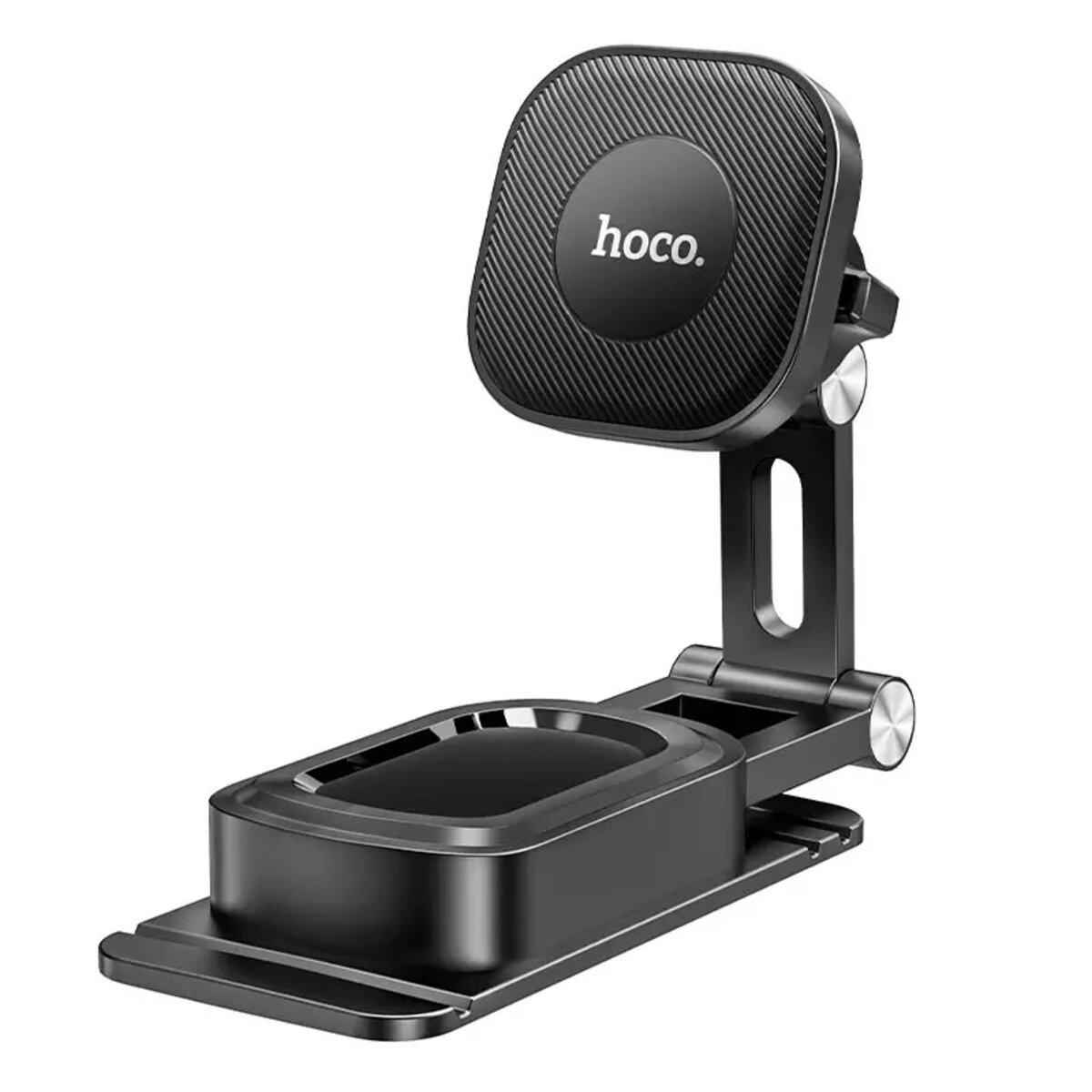 Автотримач Hoco H4 Mike magnetic car mount(center console) Black, фото 1