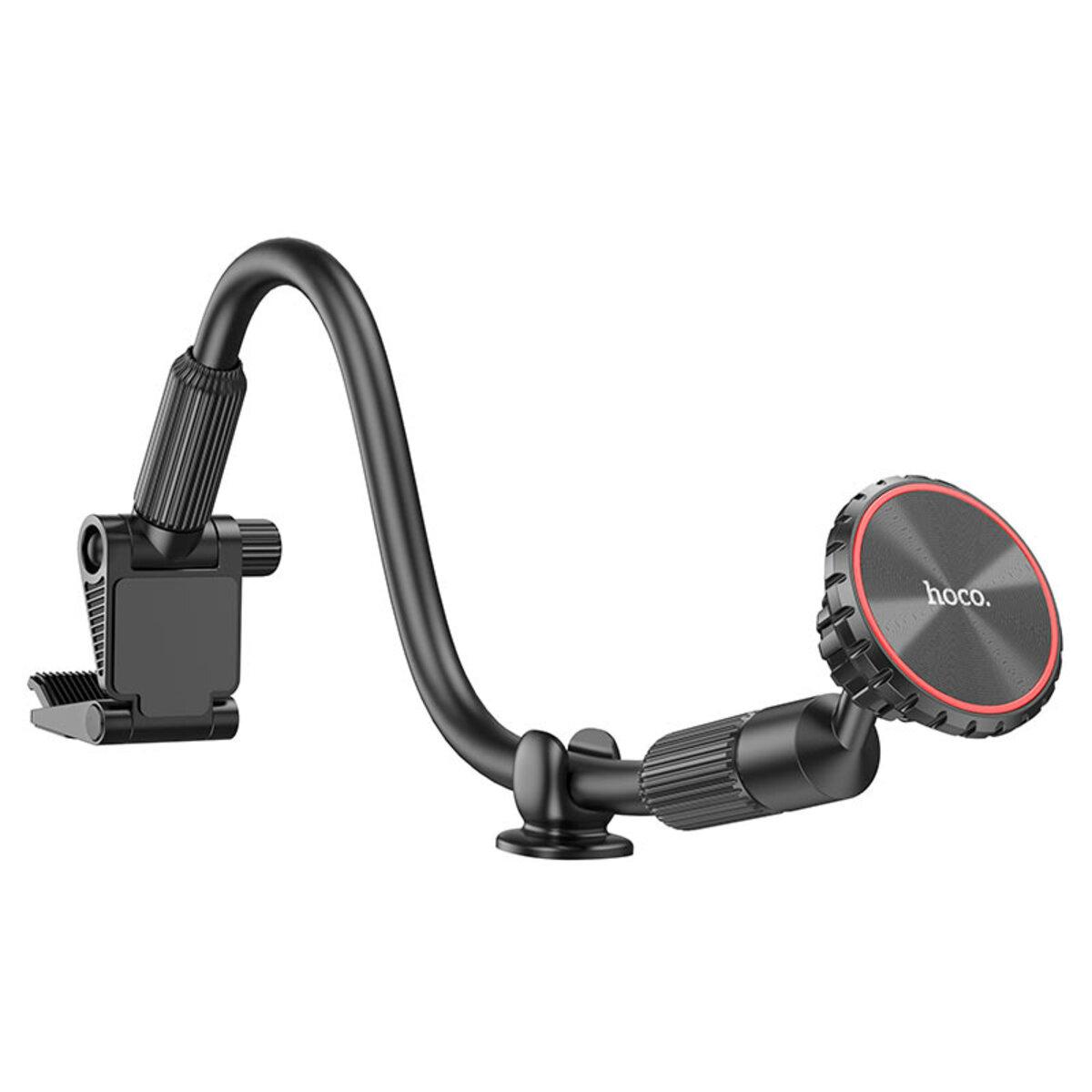 Автотримач Hoco CA99 City windshield magnetic car holder, на довгій ніжці, Black, фото 1