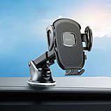 Автотримач Hoco H9 General car holder (center console)  |4.7-7"| (black), фото 3