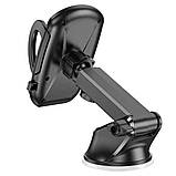 Автотримач Hoco H9 General car holder (center console)  |4.7-7"| (black), фото 8