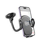 Автотримач Hoco H10 General car holder(windshield) Black