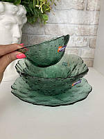 Салатник 13 см, зелений