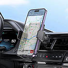 Автотримач Hoco H26 Rock push-type car holder(air outlet Black gray