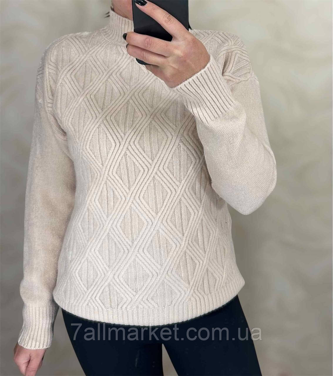 Светр жіночий, молодіжний розмір 46-52 (5 кв) "PULSE" недорого від прямого постачальника