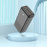 УМБ Повербанк PowerBank HOCO J108B Universe 22.5W (30000mAh) Black, фото 5