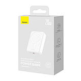 Повербанк Baseus Magnetic Mini Wireless Fast Charge 20 000 mAh 20W White, фото 8