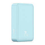 Повербанк Baseus Magnetic Mini Wireless Fast Charge 20 000 mAh 20W Blue, фото 4