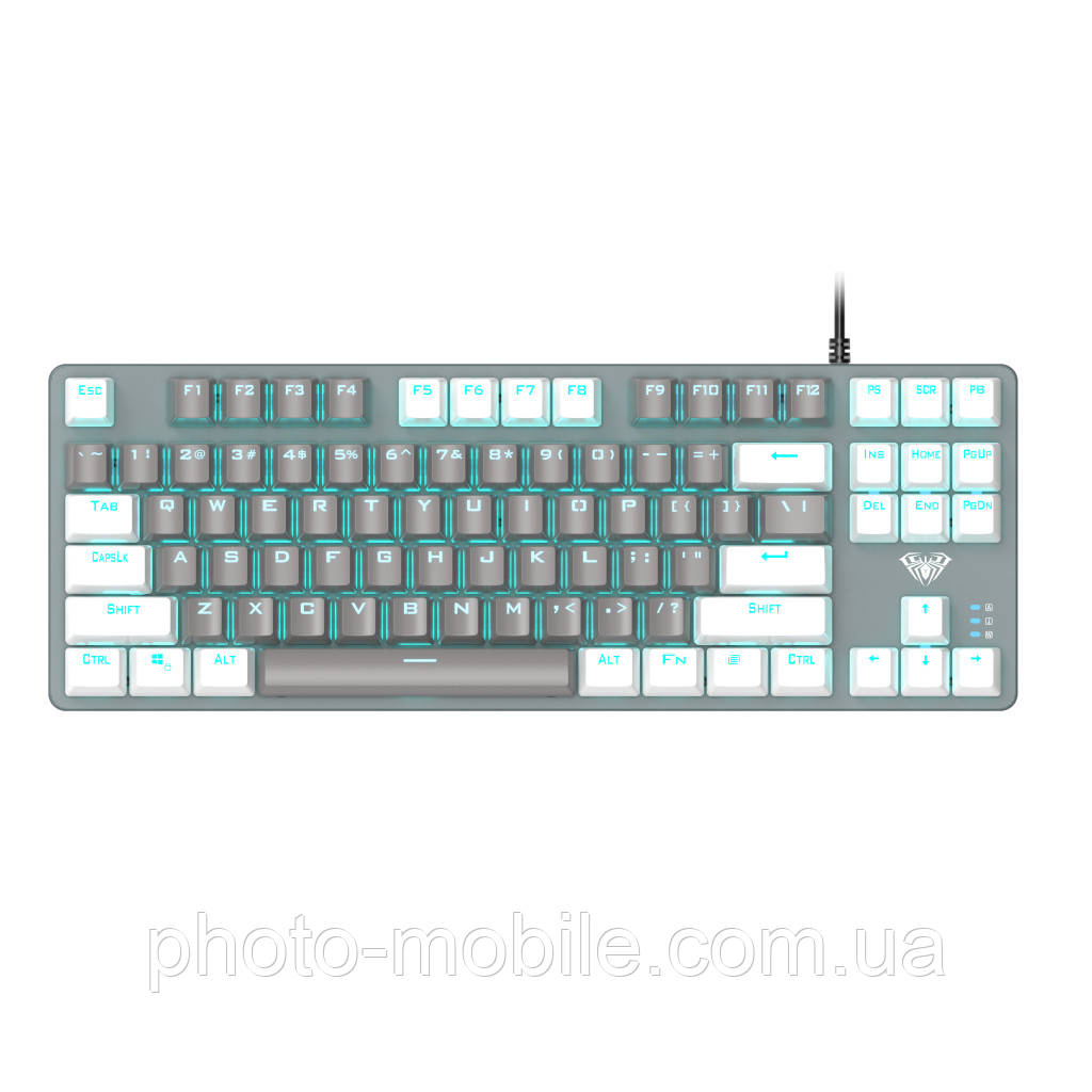 Клавіатура Aula Mechanical F3287 keycap KRGD blue White/Grey