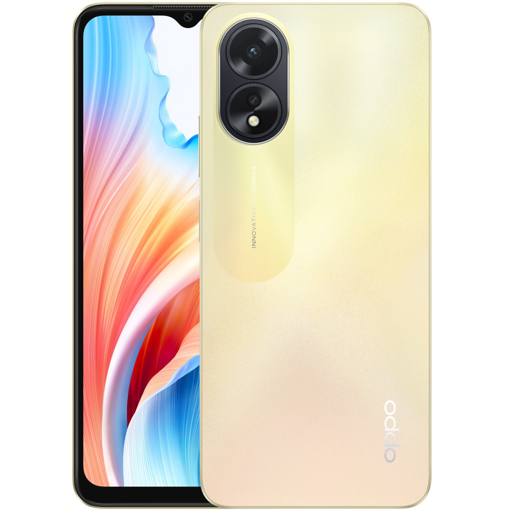 Смартфон Oppo A38 4/128GB Glowing Gold, фото 1