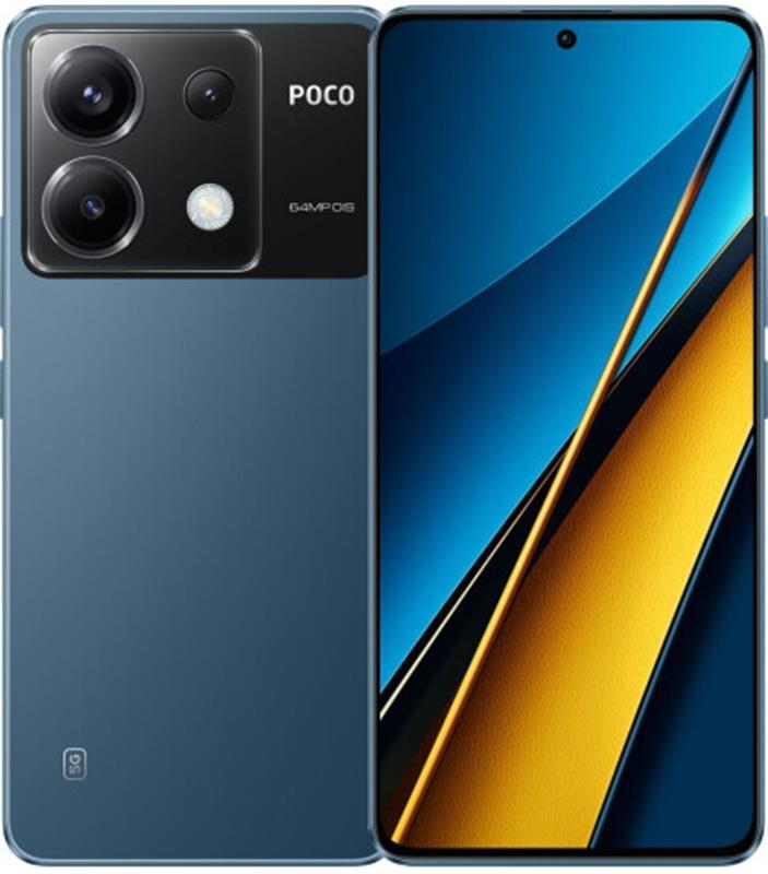Смартфон Poco X6 5G 8/256GB Blue, фото 1