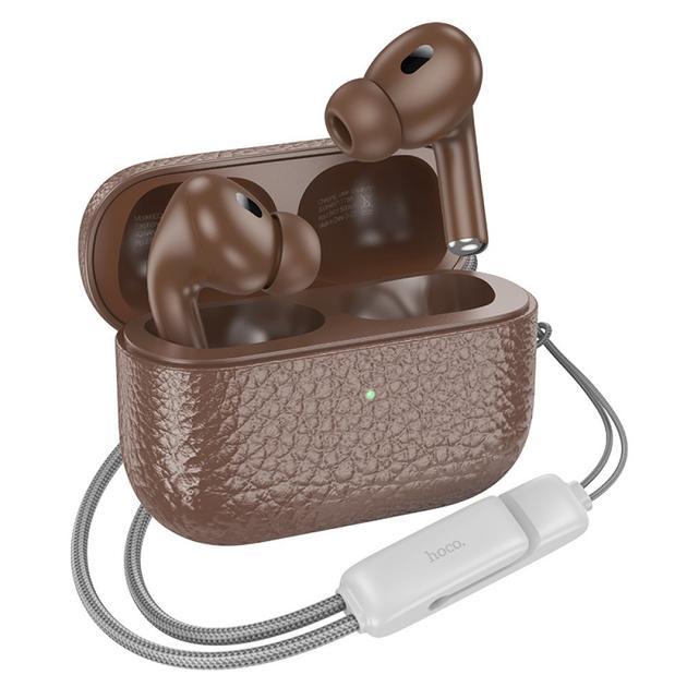 Навушники бездротові Hoco EQ9 Duke true wireless BT5.3/7hours Brown