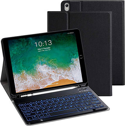 Чохол-клавіатура для iPad Air 3-го покоління 10,5" (2019), iPad Pro 10,5" (2017), iPad 9-го/8-го/7-го 10,2'',, фото 1