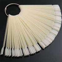 Палітра-дисплей для лаків, гель-лаків (матова) на кільці на 50 тіпс