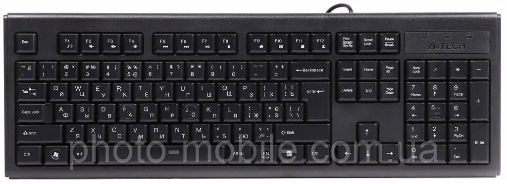 Клавіатура A4tech KR-83 USB Black