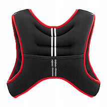 Жилет-обважнювач для тренувань 4FIZJO 5 кг Black/Red (P-5905973402156), фото 2