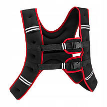 Жилет-обважнювач для тренувань 4FIZJO 5 кг Black/Red (P-5905973402156), фото 5