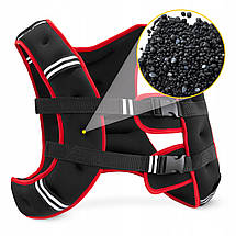 Жилет-обважнювач для тренувань 4FIZJO 10 кг Black/Red (P-5905973402163), фото 3