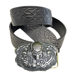 Ремінь (тиснення) з пряжкою Хижак нейзильбер bb71