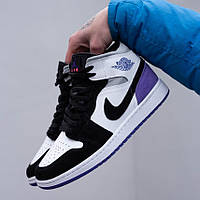 Чоловічі кросівки високі зимові фліс Nike Air Jordan 1 retro high fleece 42 розмір