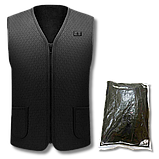 Термо жилет з usb підігрівом Люкс, 9 зон обігріву HV103 Clasic, розмір L, фото 9
