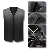 Термо жилет з usb підігрівом Люкс, 9 зон обігріву HV103 Clasic, розмір L, фото 4