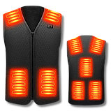 Термо жилет з usb підігрівом Люкс, 9 зон обігріву HV103 Clasic розмір ХL, фото 2