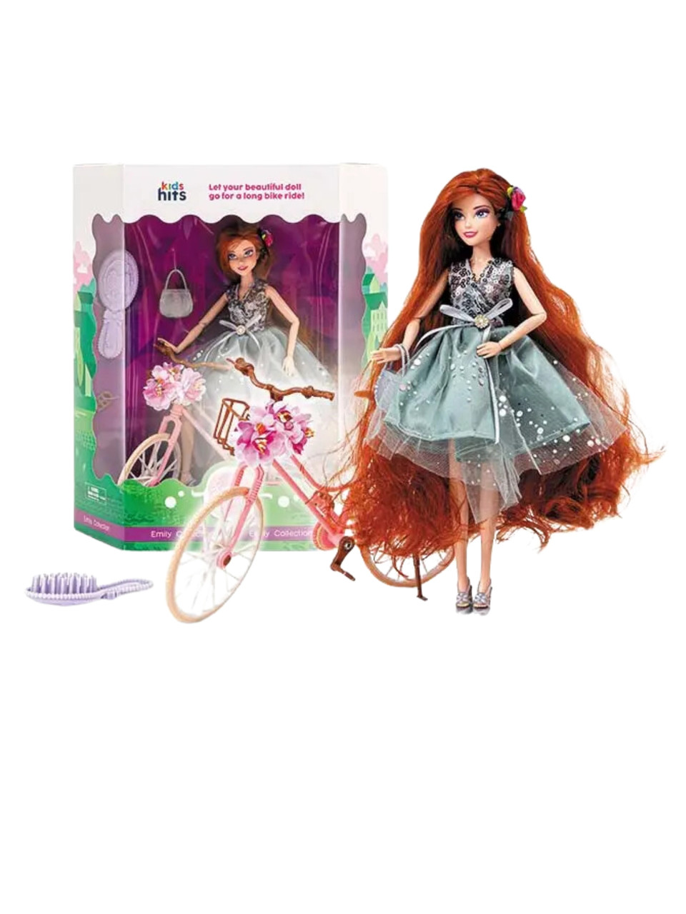 23/020 КН Лялька Emily з аксесуарами в коробці, фото 1