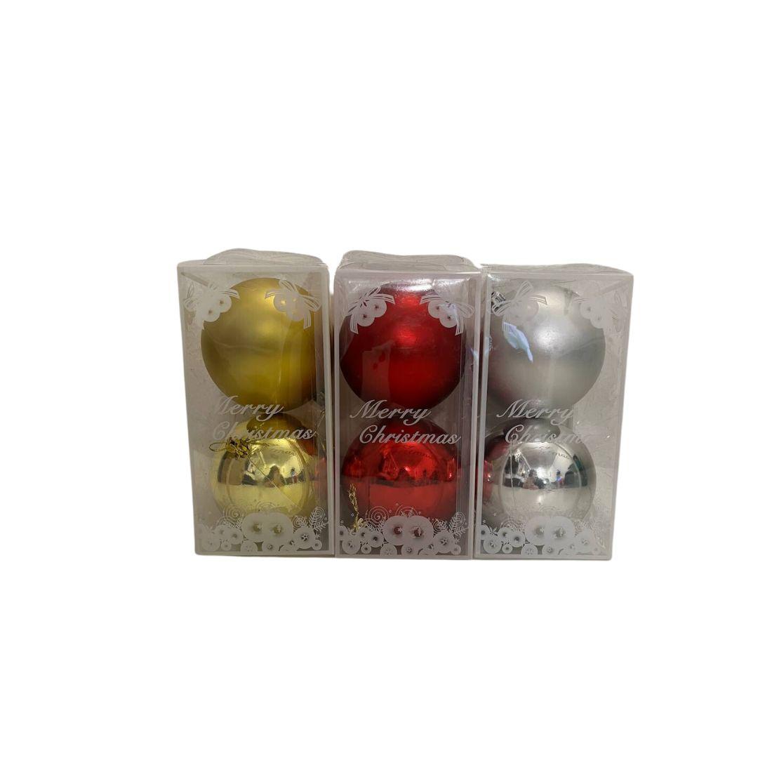 67634 C Новорічні прикраси 2 шт. в пакованні, фото 1