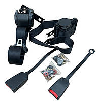 Ремені безпеки інерційні передні ВАЗ 2101-2107 (ремені+засувки к-кт 2шт)