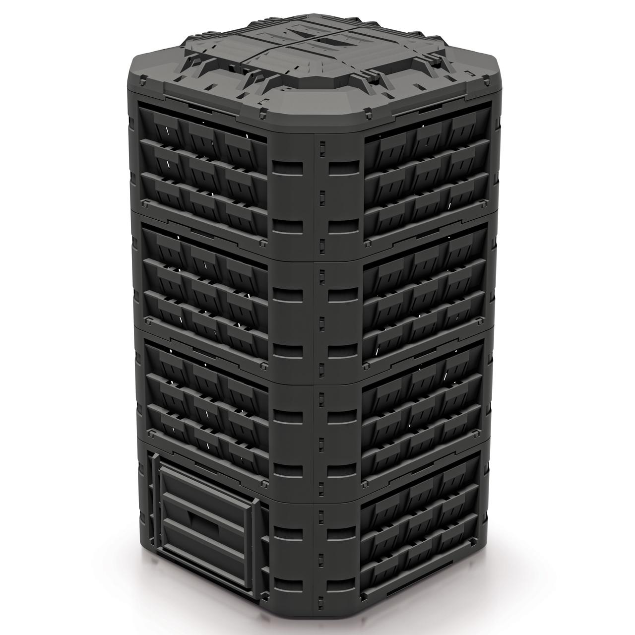 Компостер садовий 1250 л Prosperplast Compogreen Vario IKL1250C-S411 сірий