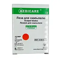 Леза для скальпеля Medicare Розмір 19, (100 од.)