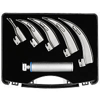 Набір ларингоскопів Макінтош (McIntosh) 5 клинків (№ 0, 1, 2, 3, 4) DHS-20-50