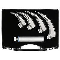 Набір ларингоскопів Макінтош (McIntosh) 4 клинкa (№ 1, 2, 3, 4) DHS-20-41