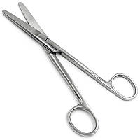 Ножиці операційні прямі тупокінцеві, 170 мм, по Мейо (Mayo) PI-02-1104