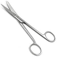 Ножиці операційні зігнуті з одним гострим кінцем, 170 мм PI-02-1154