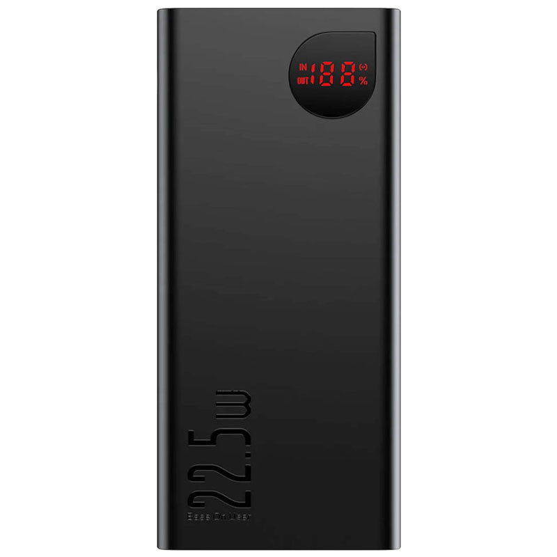 Повербанк Baseus Adaman Digital Display 22.5W 40000mAh (PPAD020101), Black, фото 1