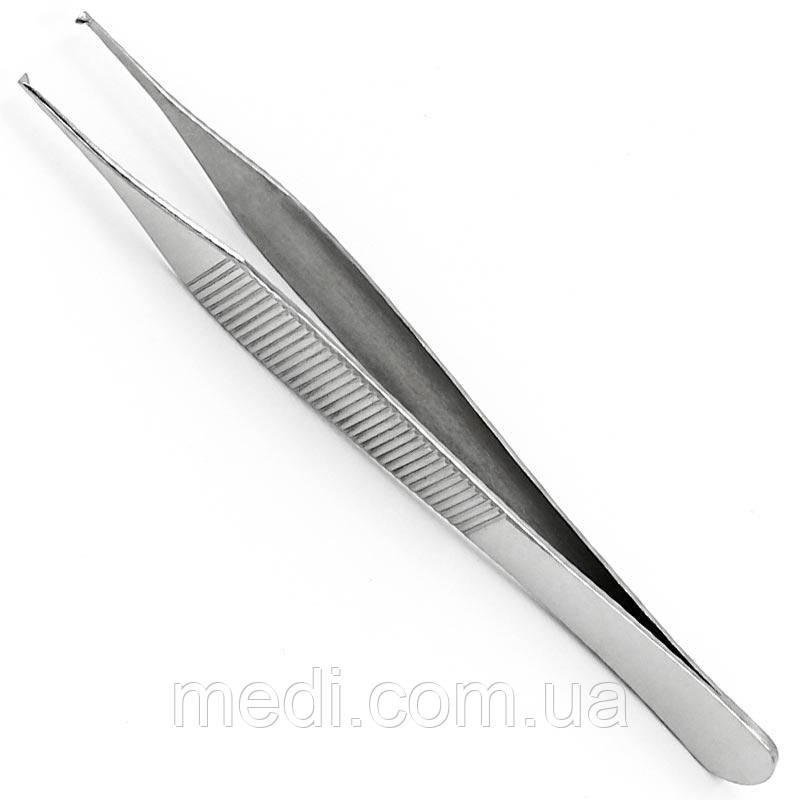 Пінцет Адсона (Adson) хірургічний, 1/2 зуба, 120 мм 05.PI.120, фото 1