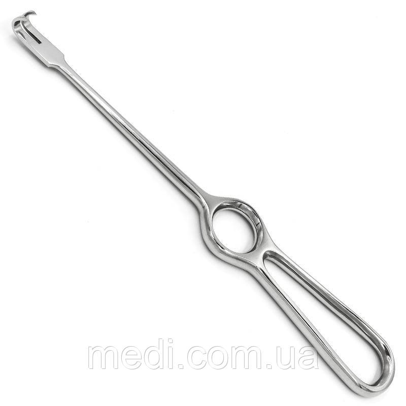 Гачок хірургічний Кохера (Kocher), гострий, 2 зубці, 220 мм 09.PI.189, фото 1