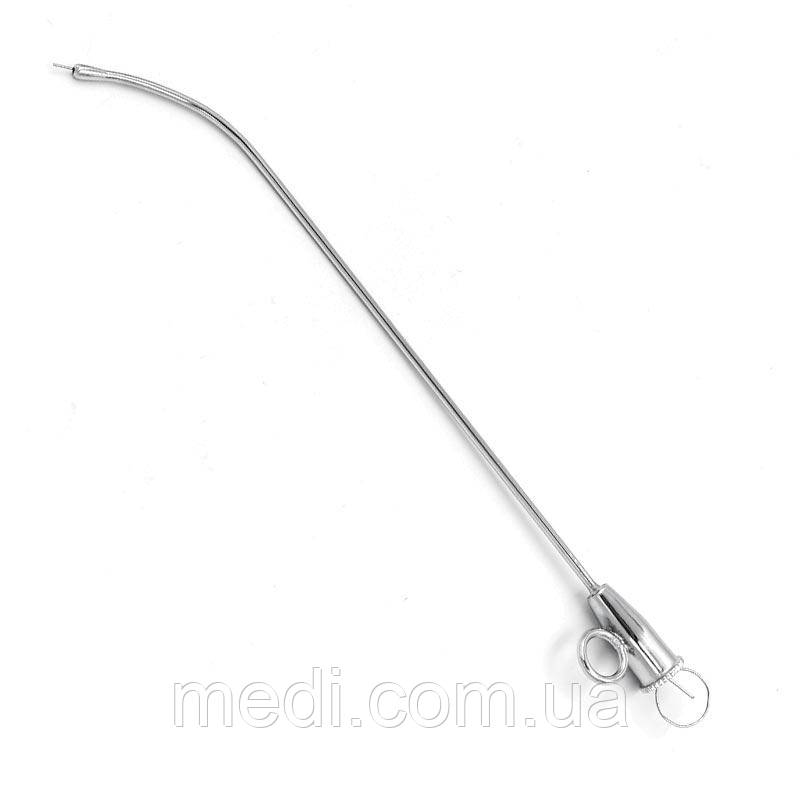 Катетер вушний металевий №1, зігнутий, 140 мм, ø 2,50 мм, № 1 10.PI.151.2, фото 1