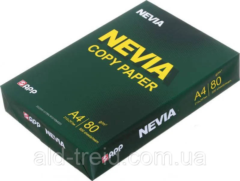 Папір офісний A4 80г/м2 (500арк) Nevia (клас В+)