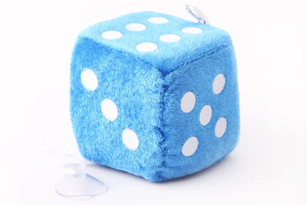 Сувенір на присосці Кубик середній синій, фото 1